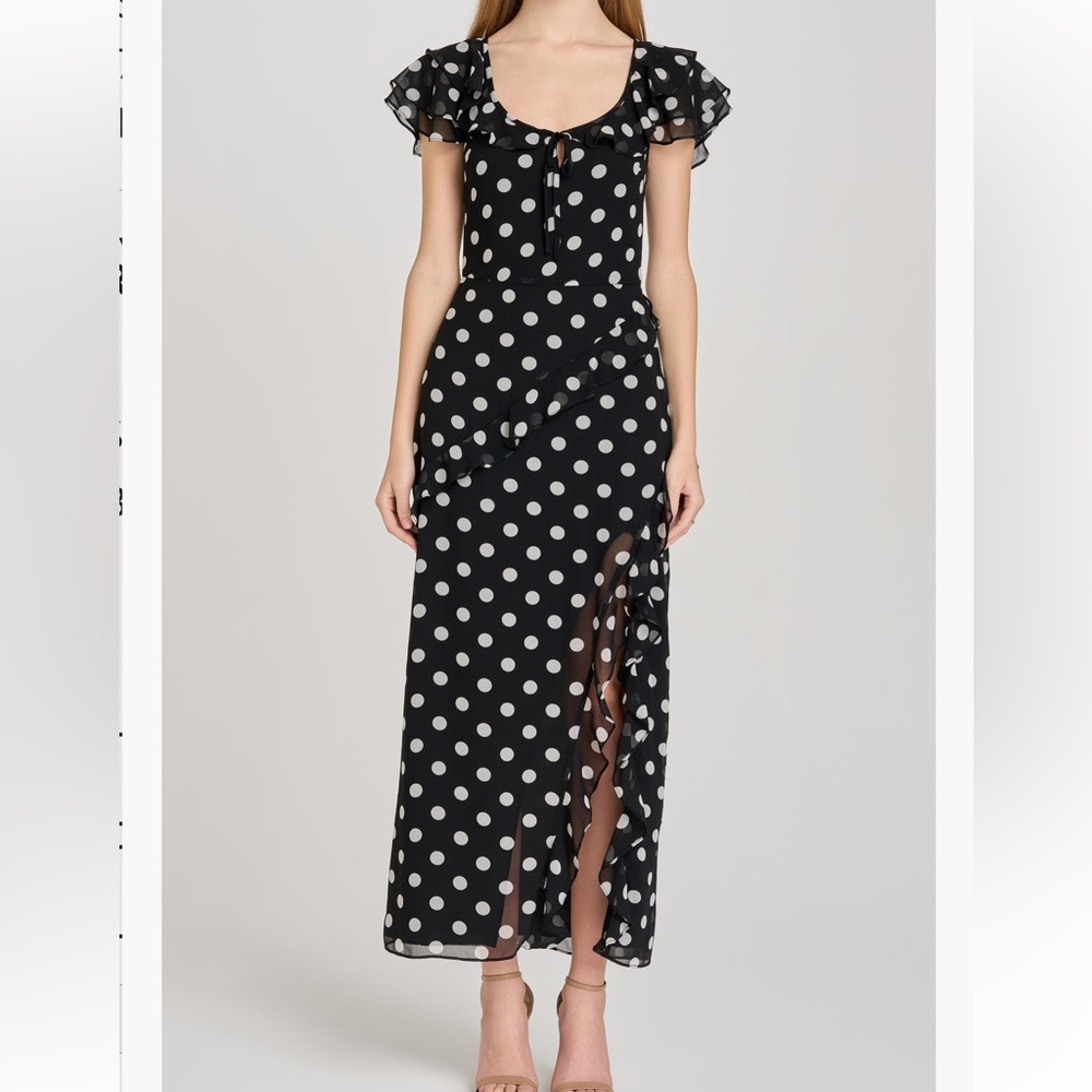 NWT ⚫️ WAYF Ruffle Sleeve Dress - S